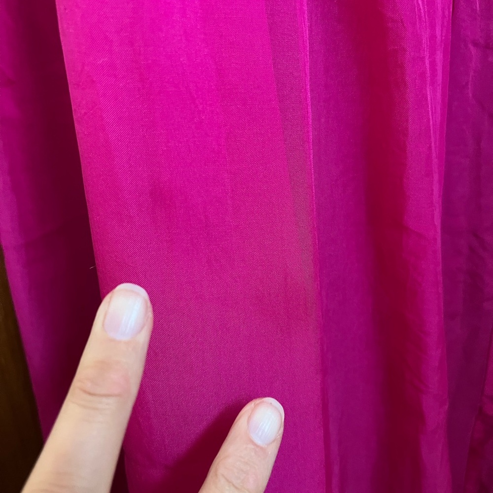 Hot Pink sheer sleeveless Ali Golden Dress - Picture 10 of 11